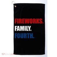 Fireworks Family Fourth Golf Towel thumb 0