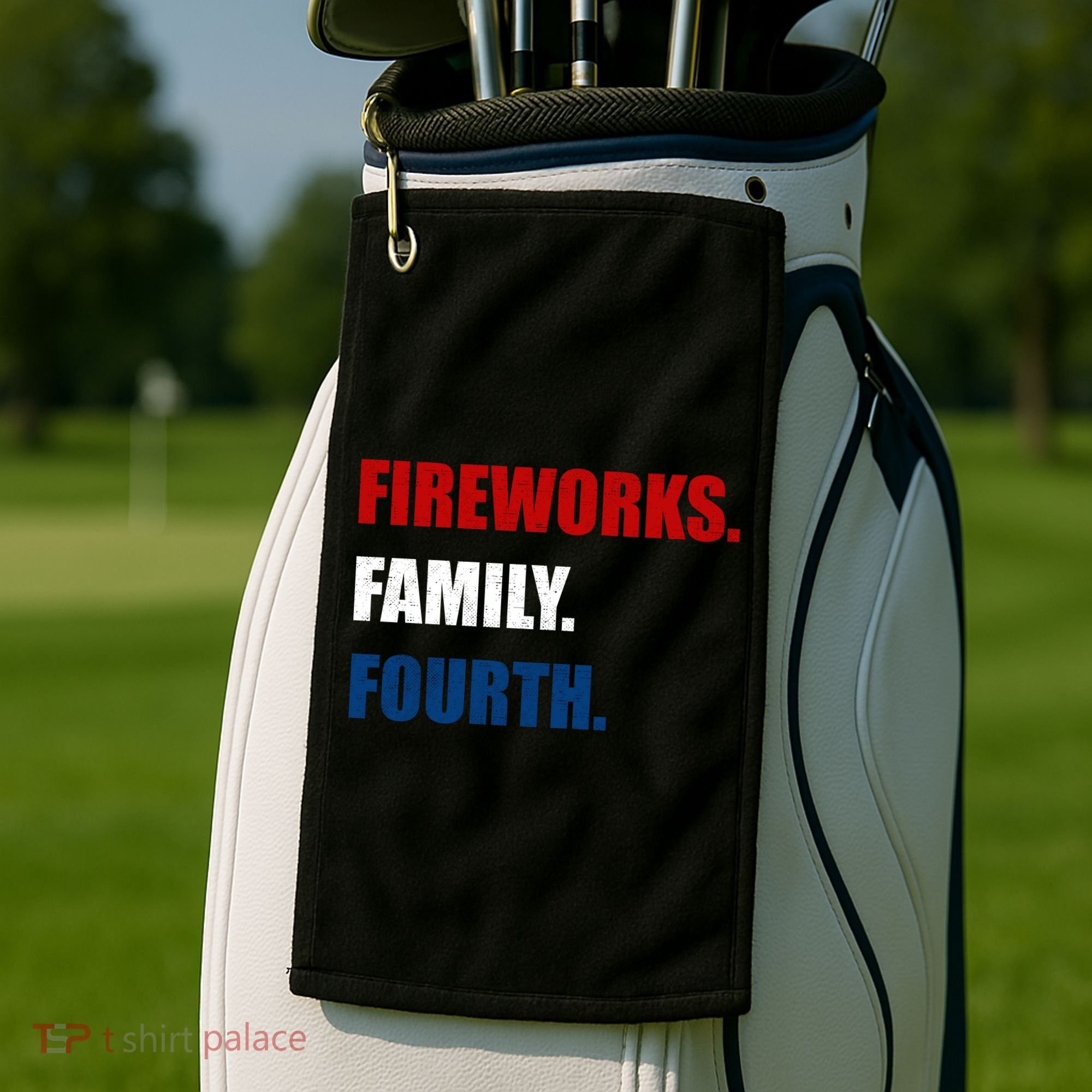 Fireworks Family Fourth Golf Towel