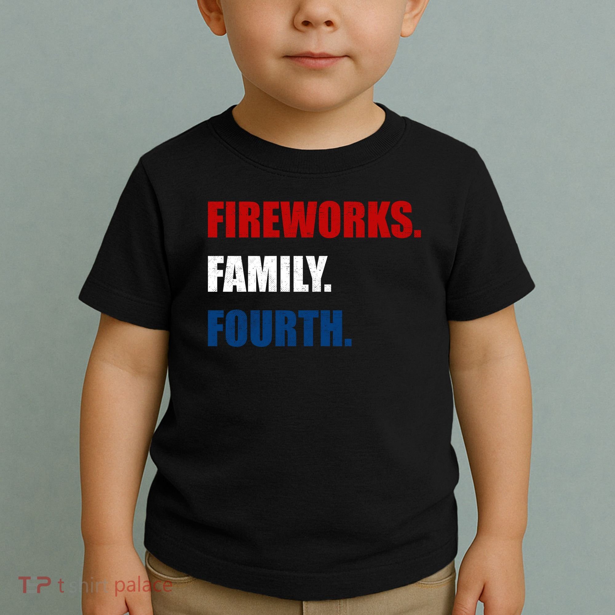 Fireworks Family Fourth Toddler T-Shirt