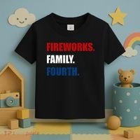 Fireworks Family Fourth Toddler T-Shirt thumb 3