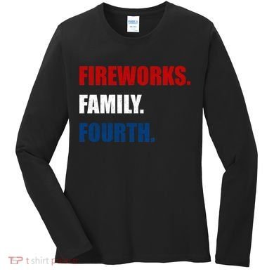 Fireworks Family Fourth Women's Long Sleeve Shirt