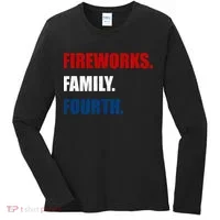 Fireworks Family Fourth Women's Long Sleeve Shirt thumb 0