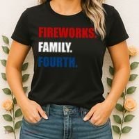 Fireworks Family Fourth Women's T-Shirt thumb 2