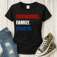 Fireworks Family Fourth Women's T-Shirt thumb 3