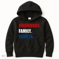 Fireworks Family Fourth Kids Hoodie thumb 0