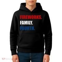 Fireworks Family Fourth Kids Hoodie thumb 4