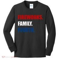 Fireworks Family Fourth Kids Long Sleeve Shirt thumb 0
