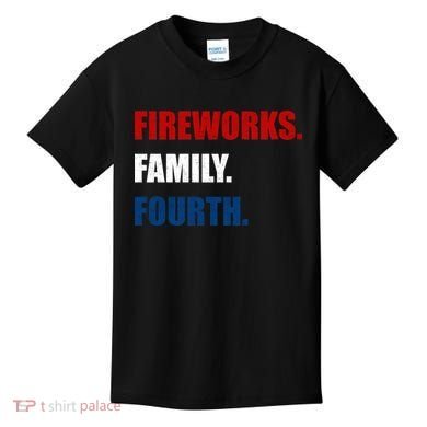 Fireworks Family Fourth Kids T-Shirt