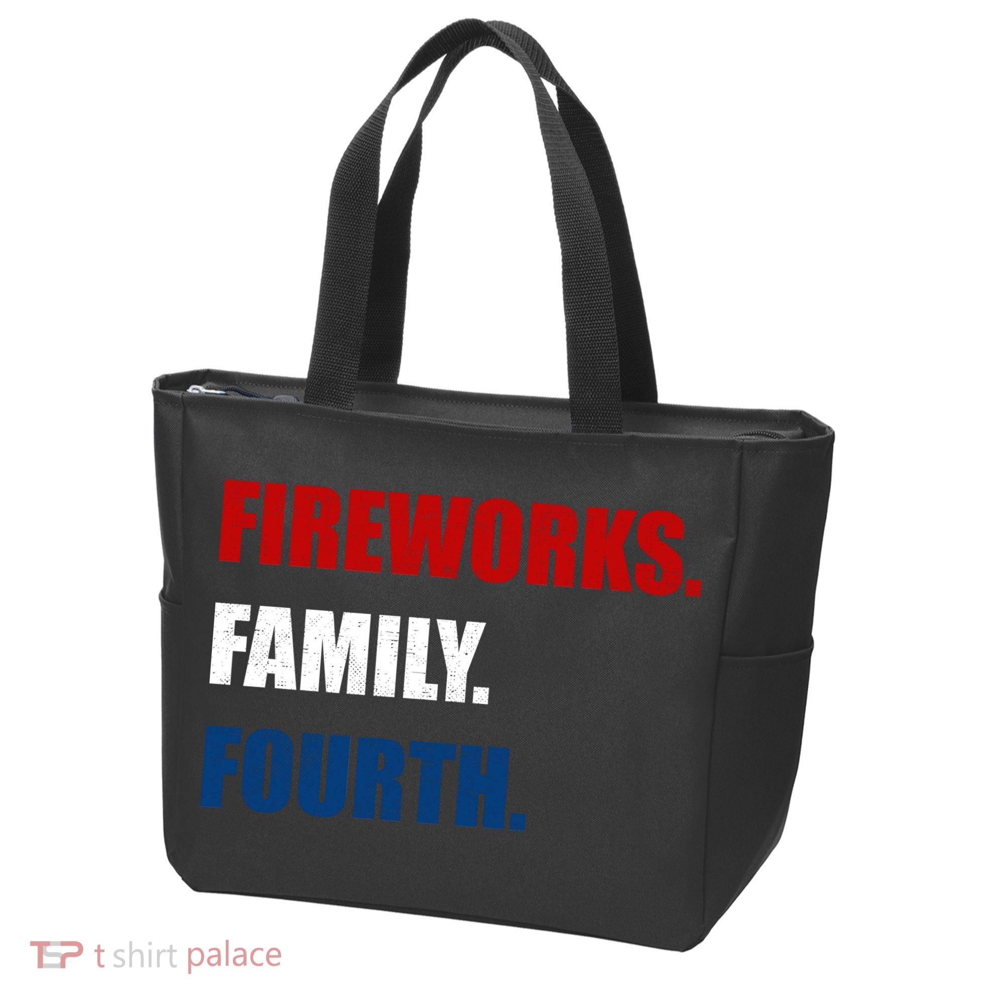 Fireworks Family Fourth Tote Bag