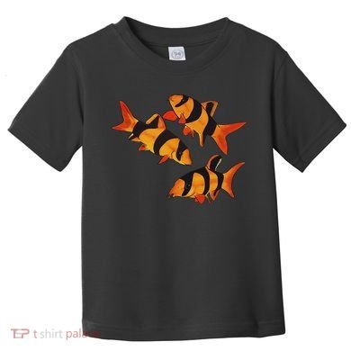 Freshwater Fish Fun Clown Loach Fish Aquarium Design Tiger Botia Toddler T-Shirt