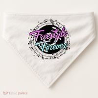 Freestyle Forever For Lovers Of 80s Freestyle Dance Music USA-Made Doggie Bandana thumb 0