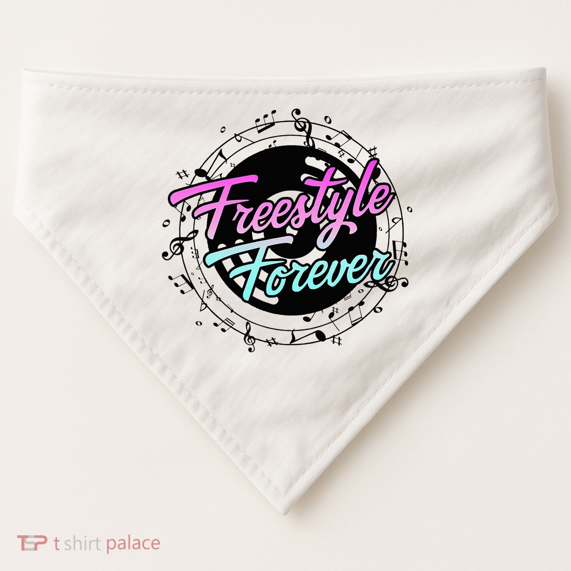 Freestyle Forever For Lovers Of 80s Freestyle Dance Music USA-Made Doggie Bandana