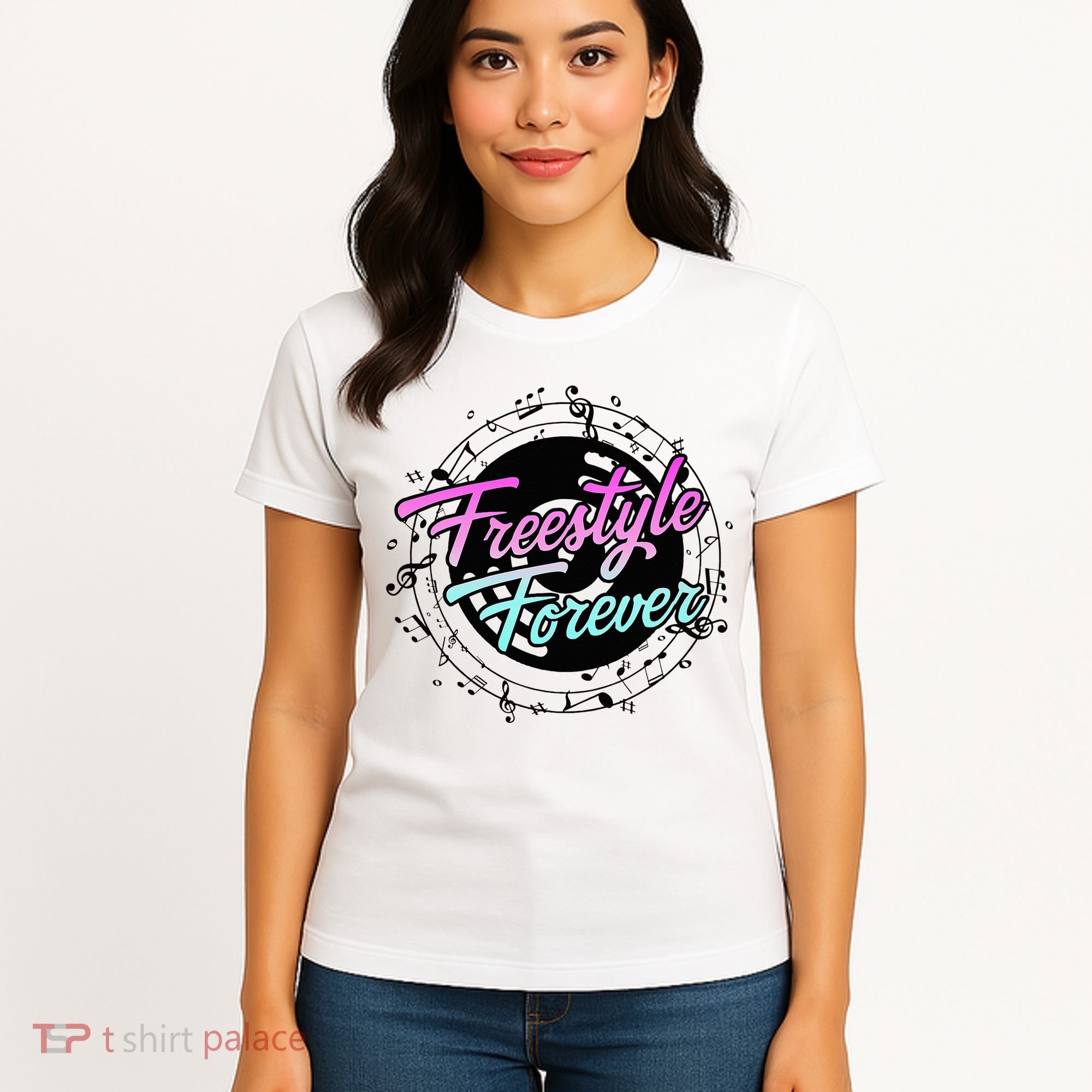 Freestyle Forever For Lovers Of 80s Freestyle Dance Music Women's T-Shirt