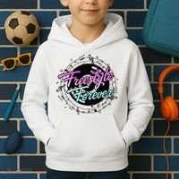 Freestyle Forever For Lovers Of 80s Freestyle Dance Music Kids Hoodie thumb 2