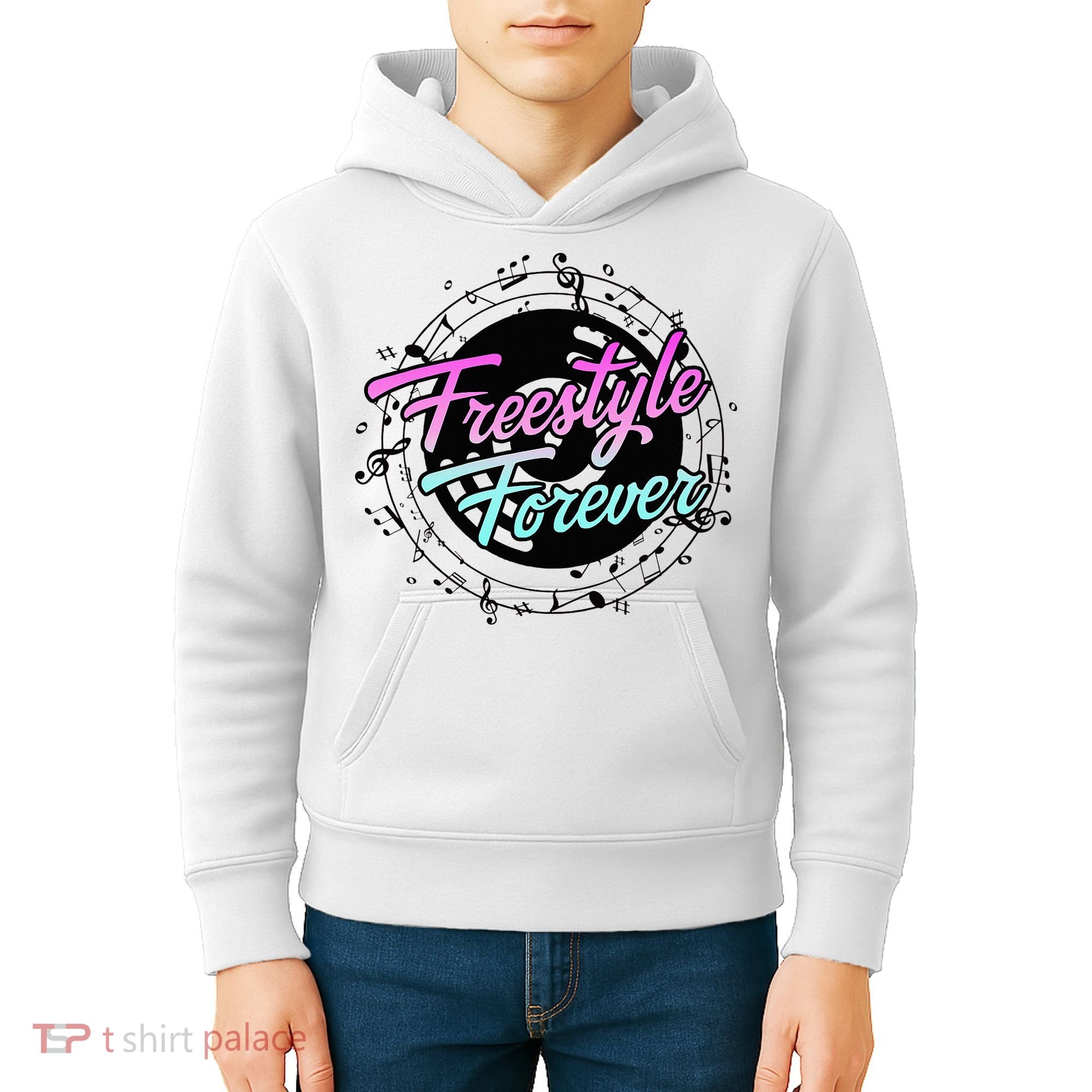 Freestyle Forever For Lovers Of 80s Freestyle Dance Music Kids Hoodie