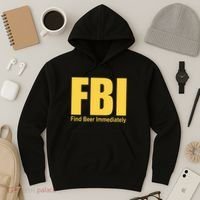 Funny Fbi Find Beer Immediately Hoodie thumb 3