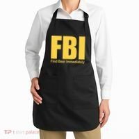 Funny Fbi Find Beer Immediately Apron thumb 2