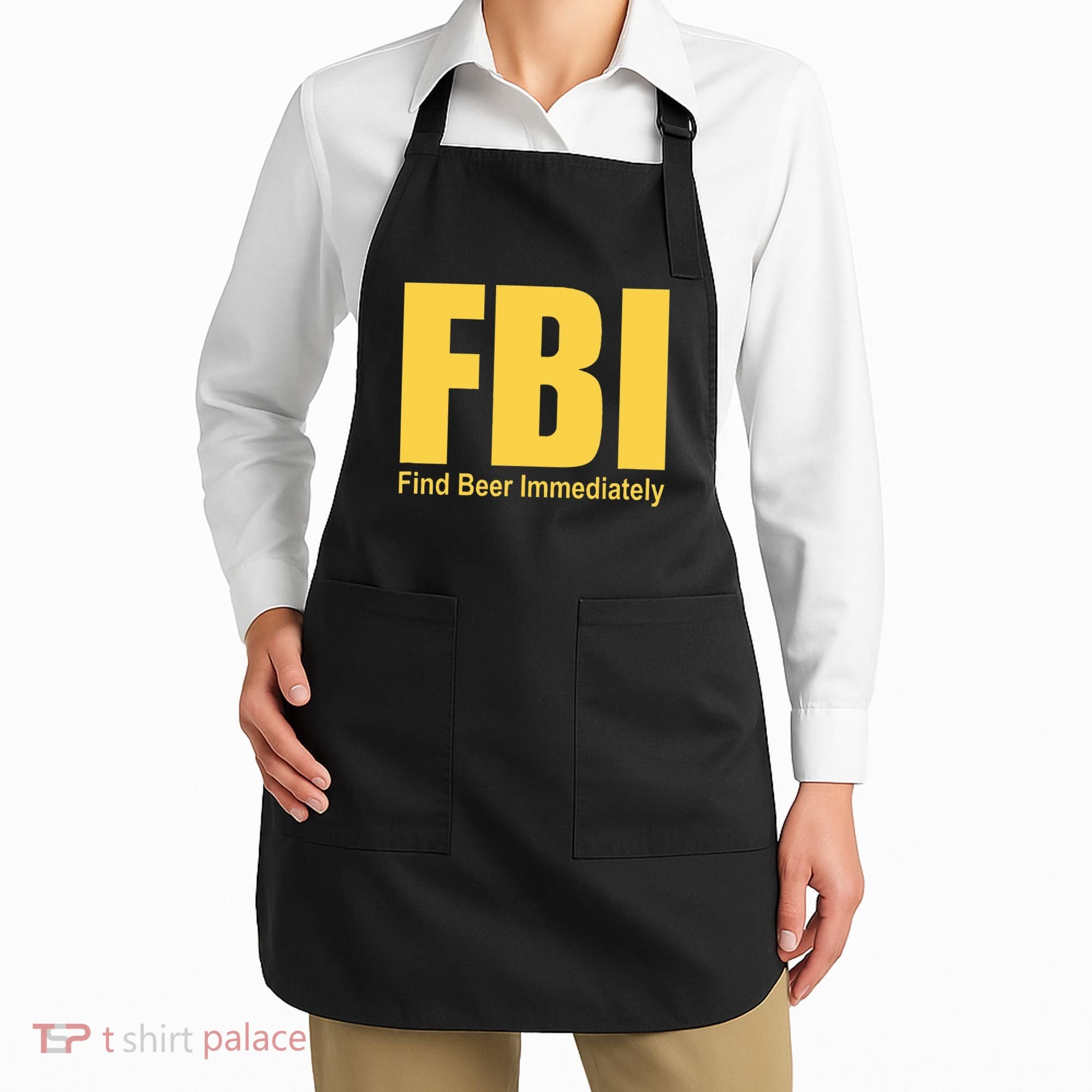 Funny Fbi Find Beer Immediately Apron