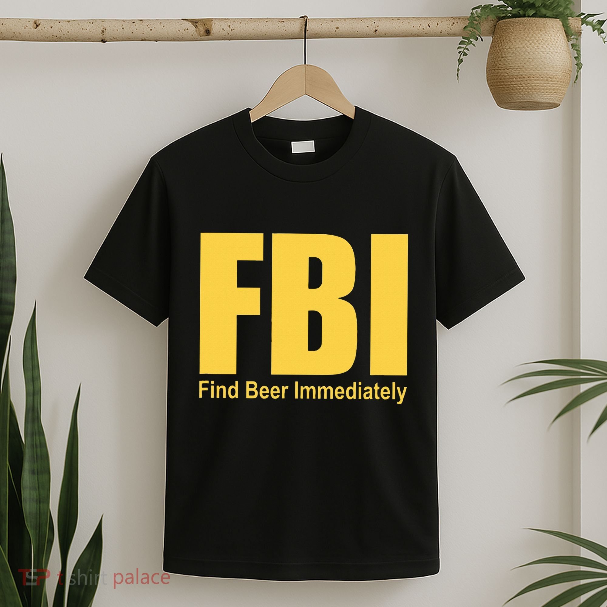 Funny Fbi Find Beer Immediately T-Shirt