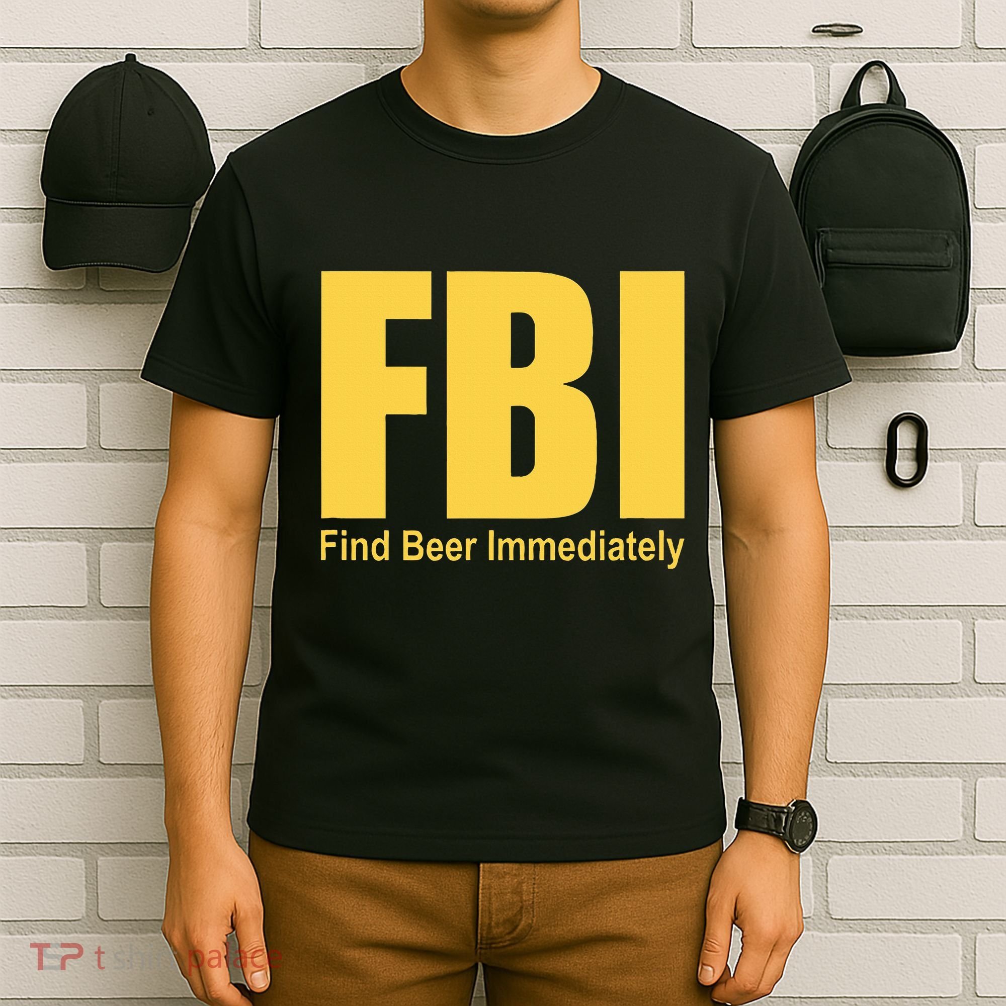 Funny Fbi Find Beer Immediately T-Shirt