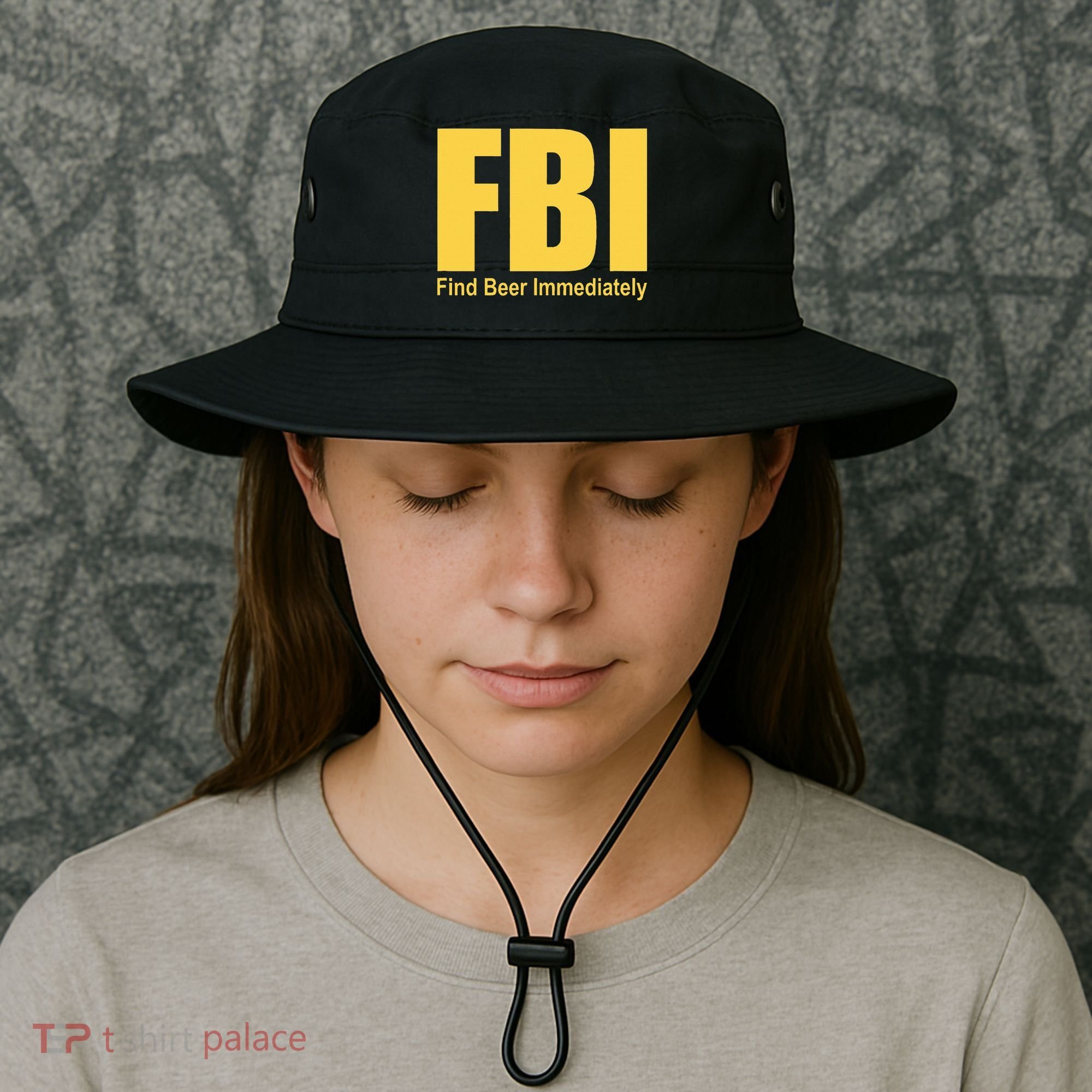 Funny Fbi Find Beer Immediately Bucket Hat
