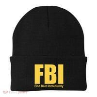 Funny Fbi Find Beer Immediately Beanie thumb 0
