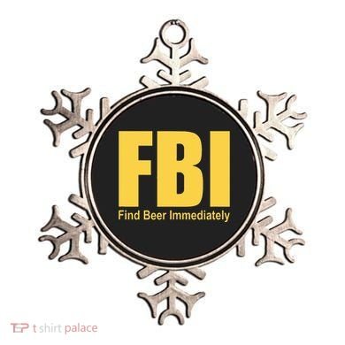 Funny Fbi Find Beer Immediately Ornament