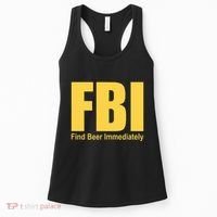 Funny Fbi Find Beer Immediately Women's Tank Top thumb 0
