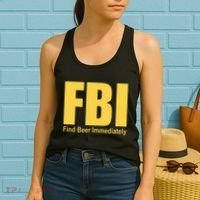 Funny Fbi Find Beer Immediately Women's Tank Top thumb 2