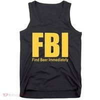 Funny Fbi Find Beer Immediately Tank Top thumb 0