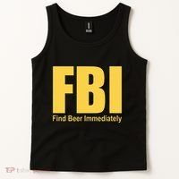 Funny Fbi Find Beer Immediately Tank Top thumb 2