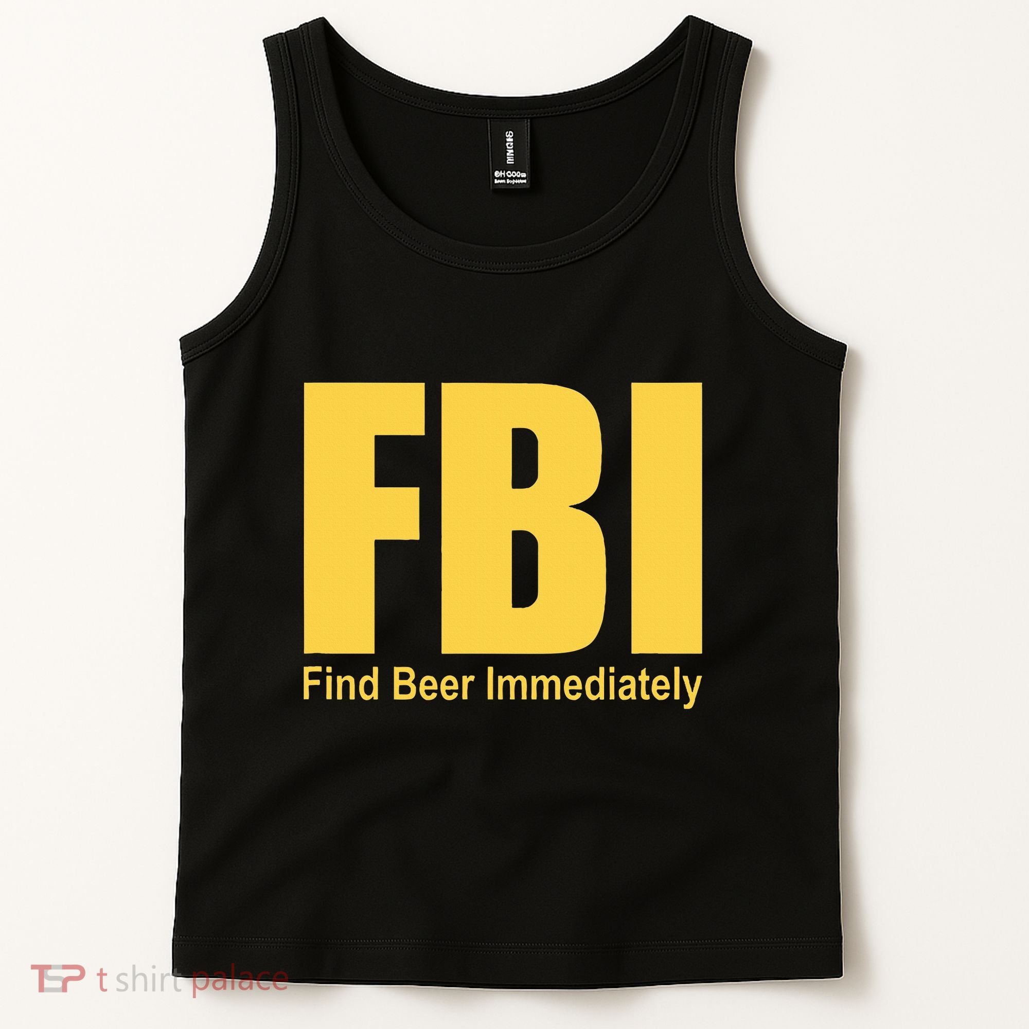 Funny Fbi Find Beer Immediately Tank Top