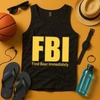 Funny Fbi Find Beer Immediately Tank Top thumb 4