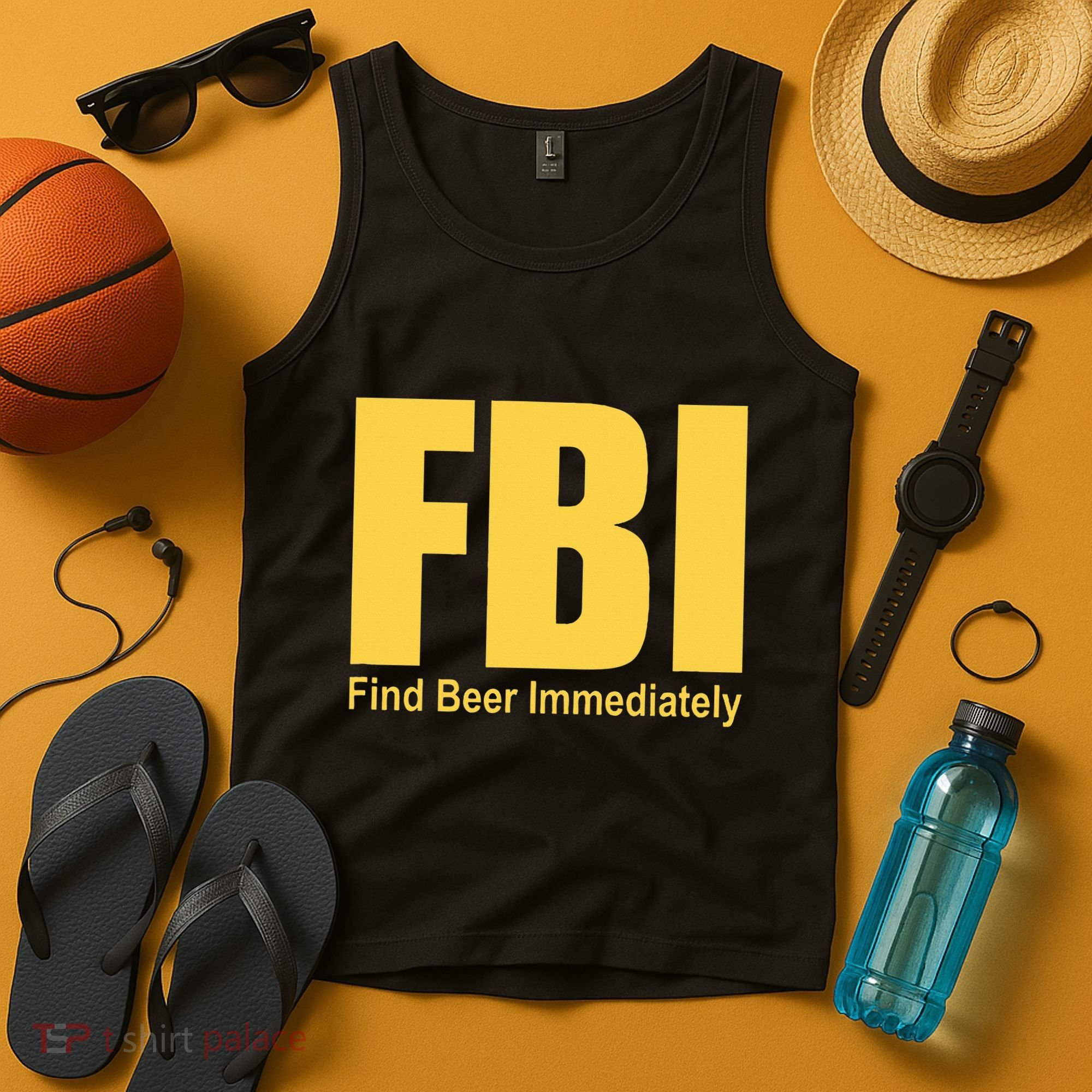 Funny Fbi Find Beer Immediately Tank Top