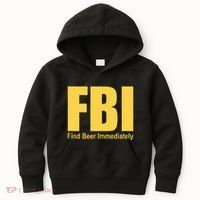 Funny Fbi Find Beer Immediately Kids Hoodie thumb 0