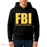 Funny Fbi Find Beer Immediately Kids Hoodie thumb 4