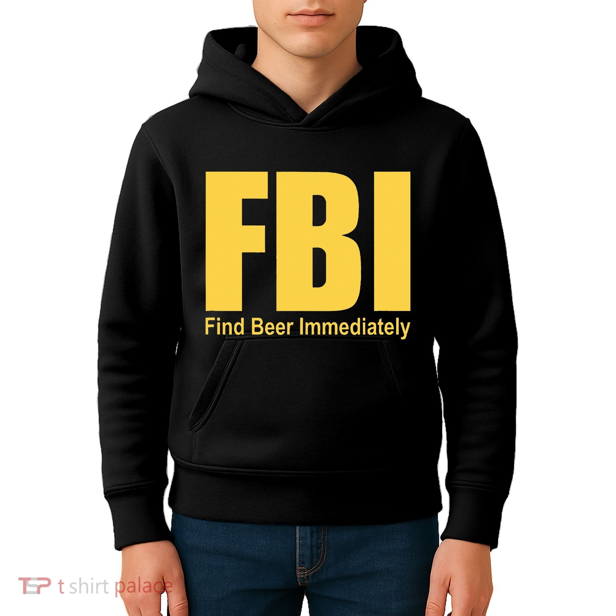 Funny Fbi Find Beer Immediately Kids Hoodie