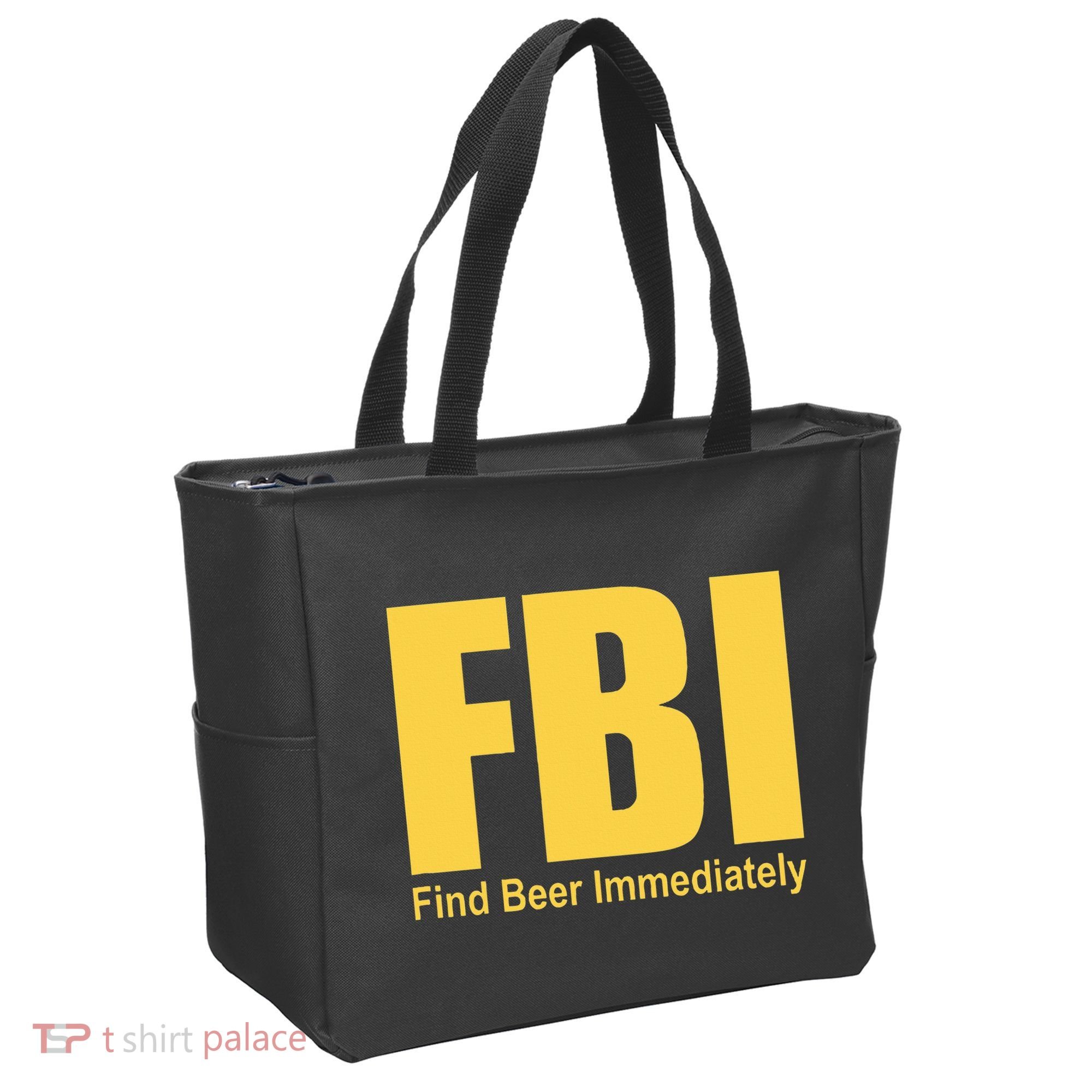 Funny Fbi Find Beer Immediately Tote Bag