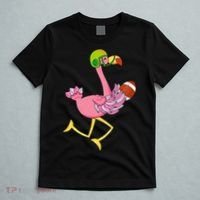 Flamingo Football Flamingo Playing Football T-Shirt thumb 5