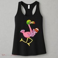 Flamingo Football Flamingo Playing Football Women's Tank Top thumb 3