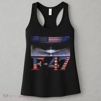 Funny F47 Fighter Jet Trump F 47 Jet Fighter Aircraft Women's Tank Top thumb 3