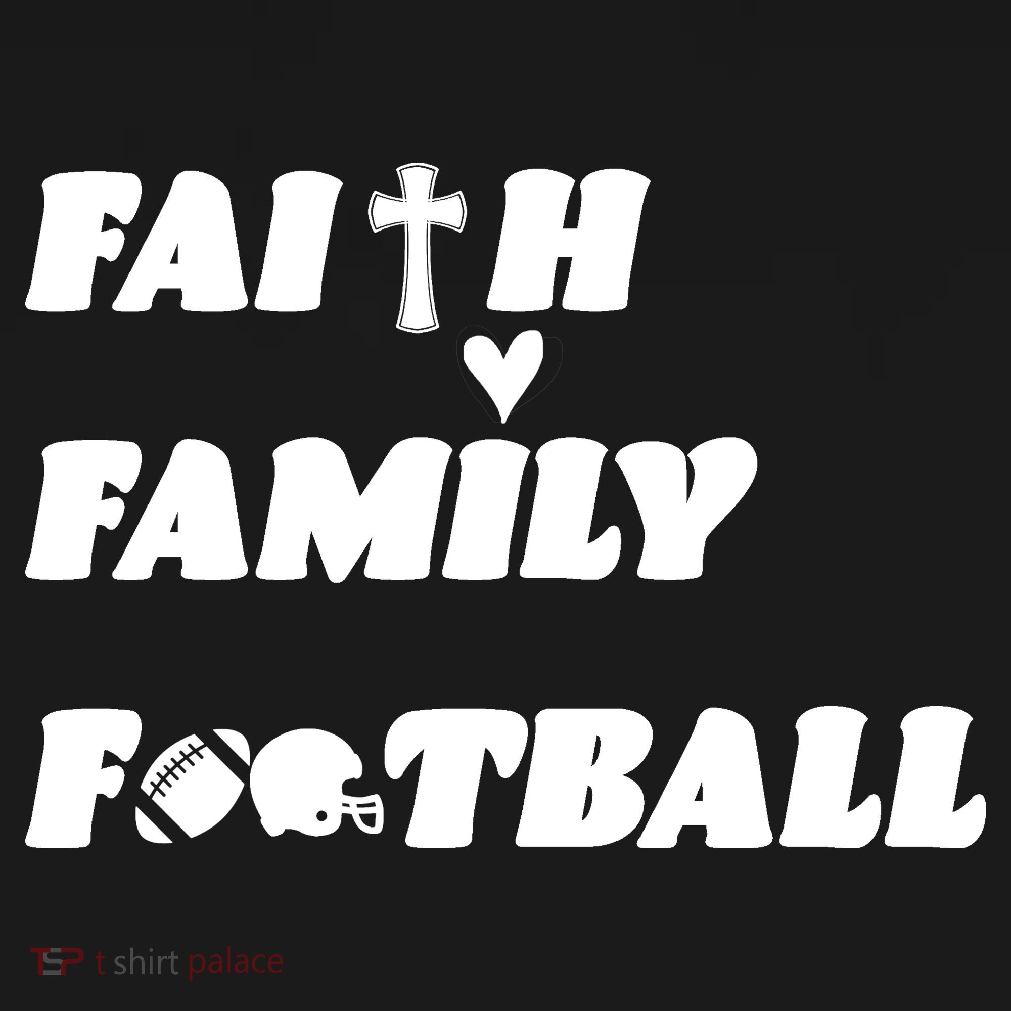 Faith Family Football Women's Hoodie