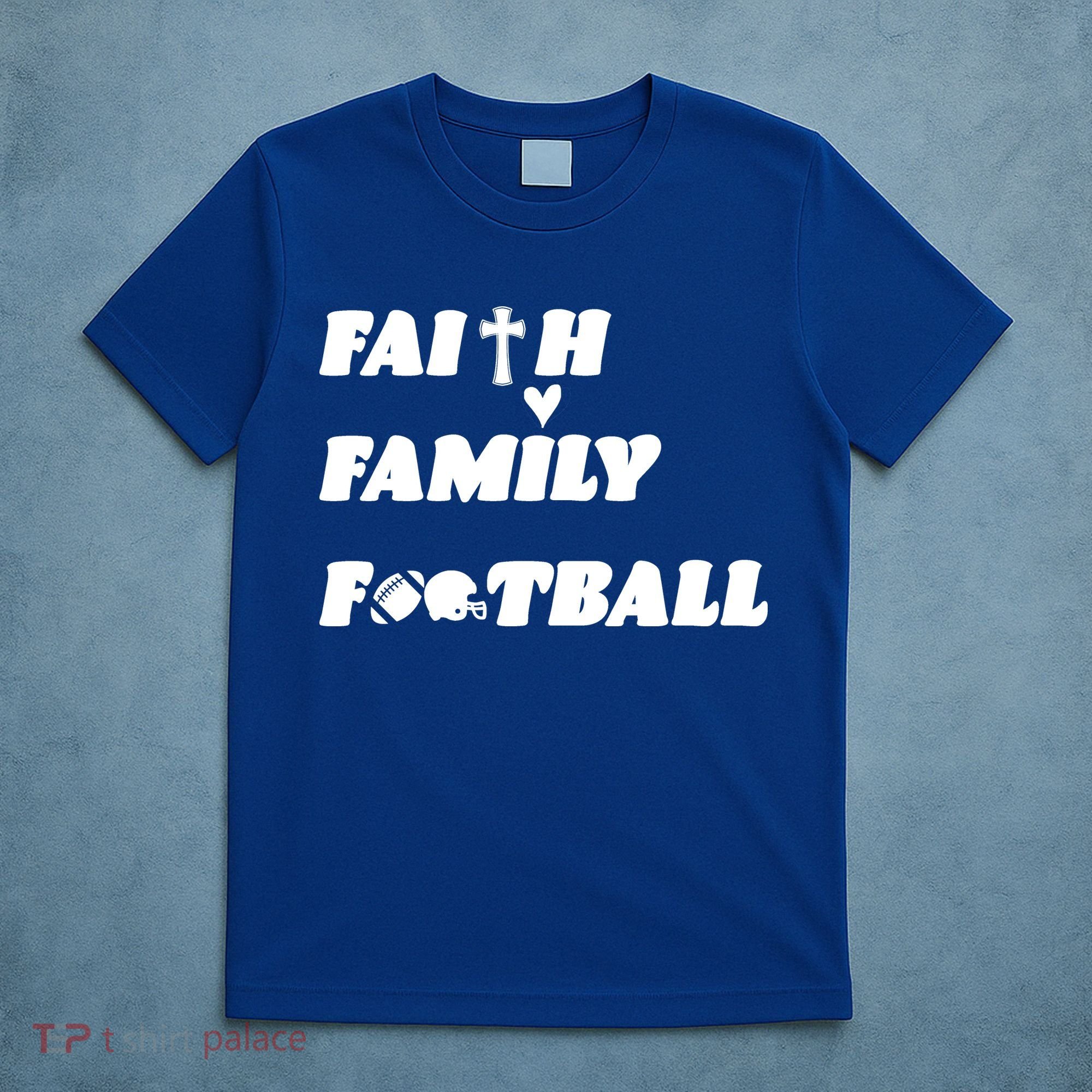 Faith Family Football T-Shirt