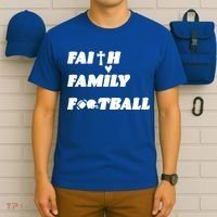 Faith Family Football T-Shirt thumb 6