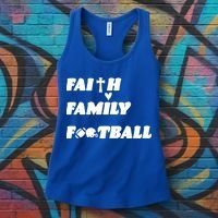 Faith Family Football Women's Tank Top thumb 3