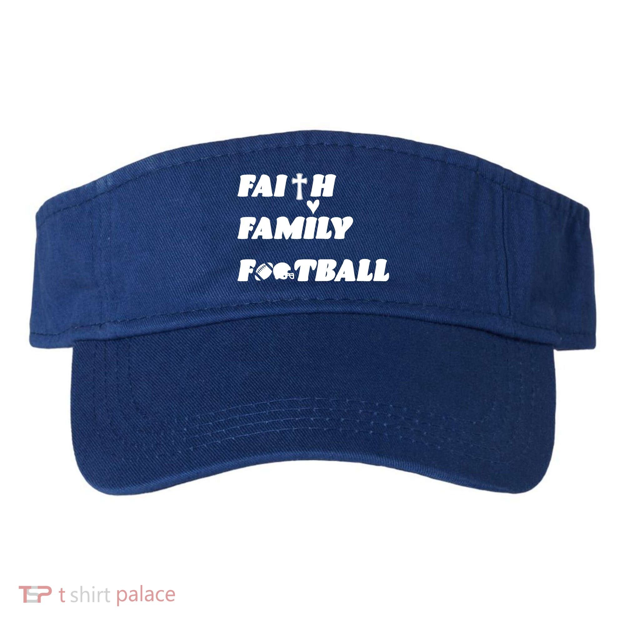 Faith Family Football Visor