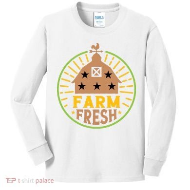 Farm Fresh Kids Long Sleeve Shirt