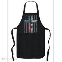 Faith Family Freedom Christian USA Cross Flag Apron thumb 0