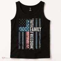 Faith Family Freedom Christian USA Cross Flag Tank Top thumb 2