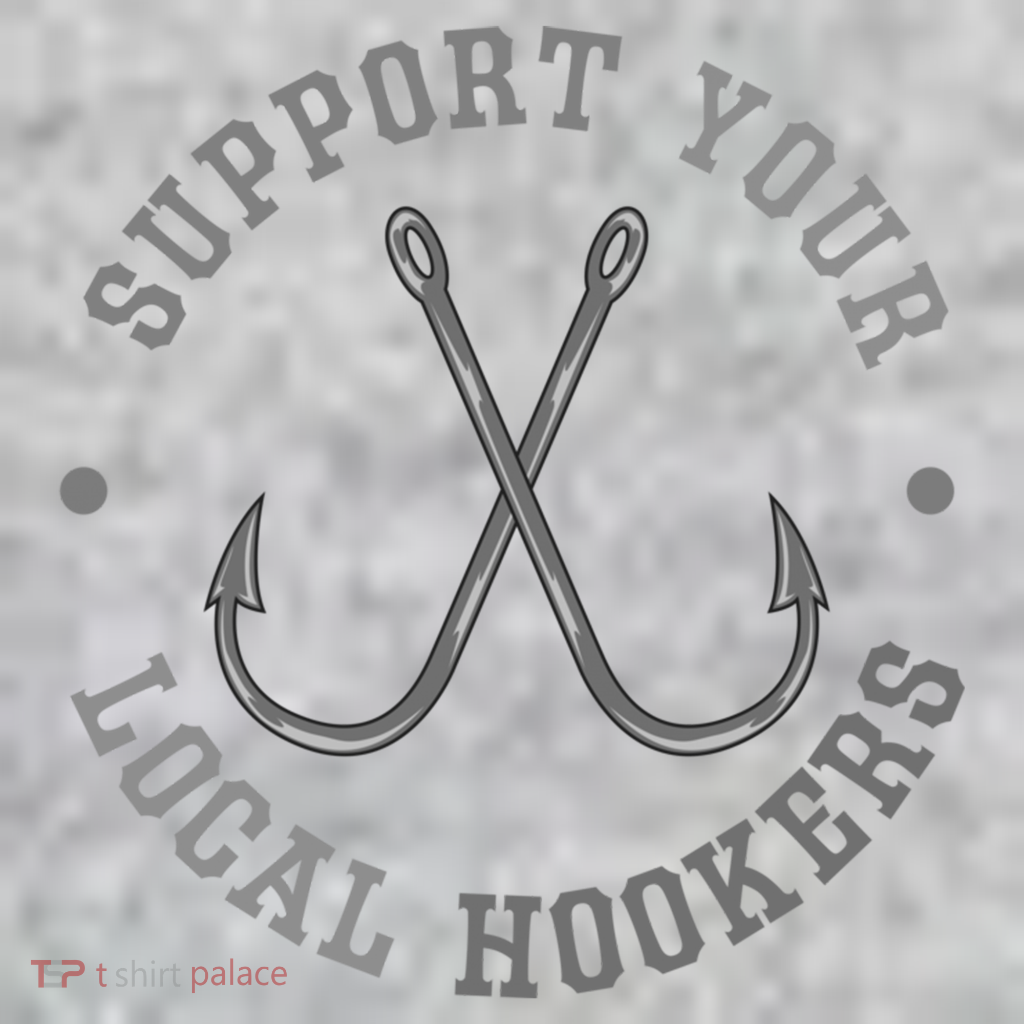 Funny Fishing Fisher Dad Gift Support Your Local Hookers Great Gift The Baniff Cuffed Pom Beanie